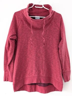 Columbia Sportswear Rose Berry Cowl Neck Sweatshirt Athleisure Cozy Core ~ Large